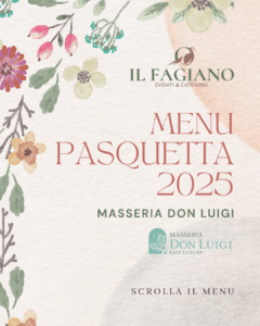 pasquetta in masseria menu