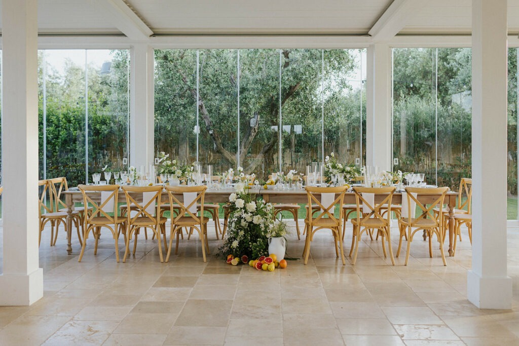 table design matrimonio